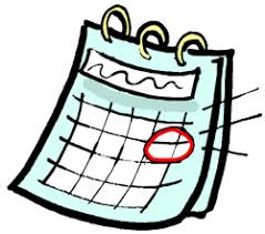 appointment A cartoon of a calendar with the date circled.